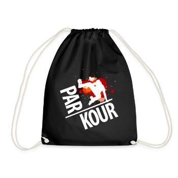 PARKOUR! - Turnbeutel - Schwarz - Vorne