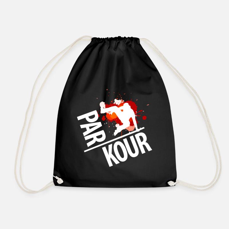 PARKOUR! - Turnbeutel - Schwarz