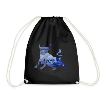 Stock Exchange Stier Shares - Drawstring Bag - black - Front