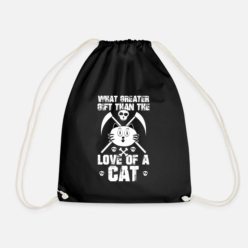 Chat chaton miaou chat domestique oeil de chat - Sac de sport léger - noir