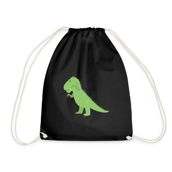 Dinosaures - Sac de sport léger - noir - Devant