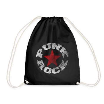 punk rock - Drawstring Bag - black - Front