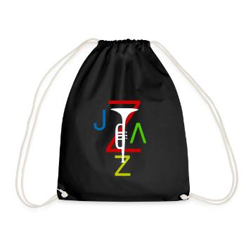 Jazz - Turnbeutel - Schwarz - Vorne