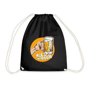 bière - Sac de sport léger - noir - Devant