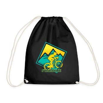 bicycle - Drawstring Bag - black - Front