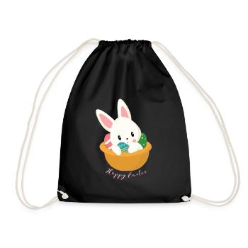 Ostern - Turnbeutel - Schwarz - Vorne