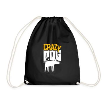 chien - Sac de sport léger - noir - Devant