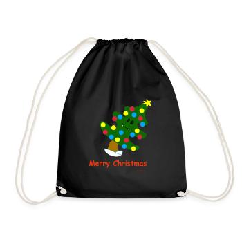 Arbre de Noël / Arbre de Noël - Sac de sport léger - noir - Devant