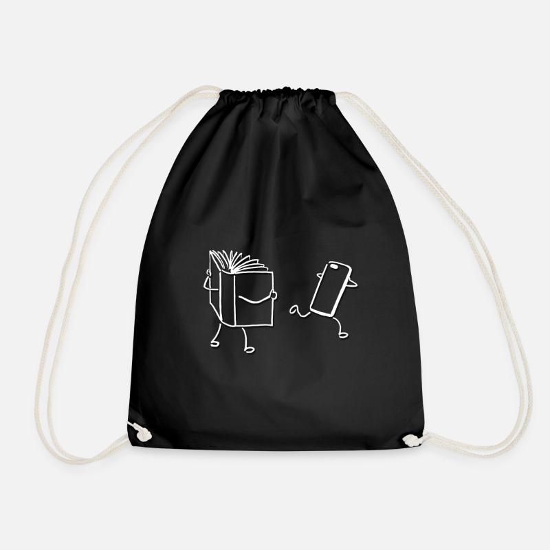 BOOK MEME! GIFT IDEA FOR REDDIT FANS. - Drawstring Bag - black