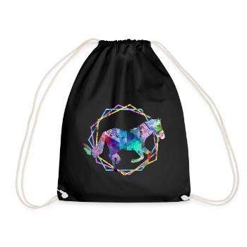 Cheval - Sac de sport léger - noir - Devant