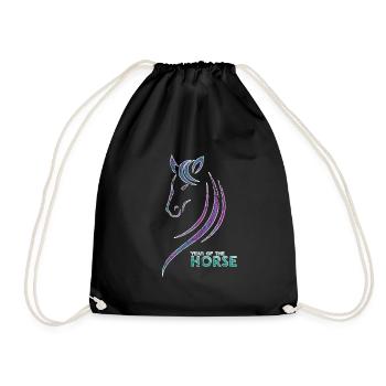 Cheval - Sac de sport léger - noir - Devant