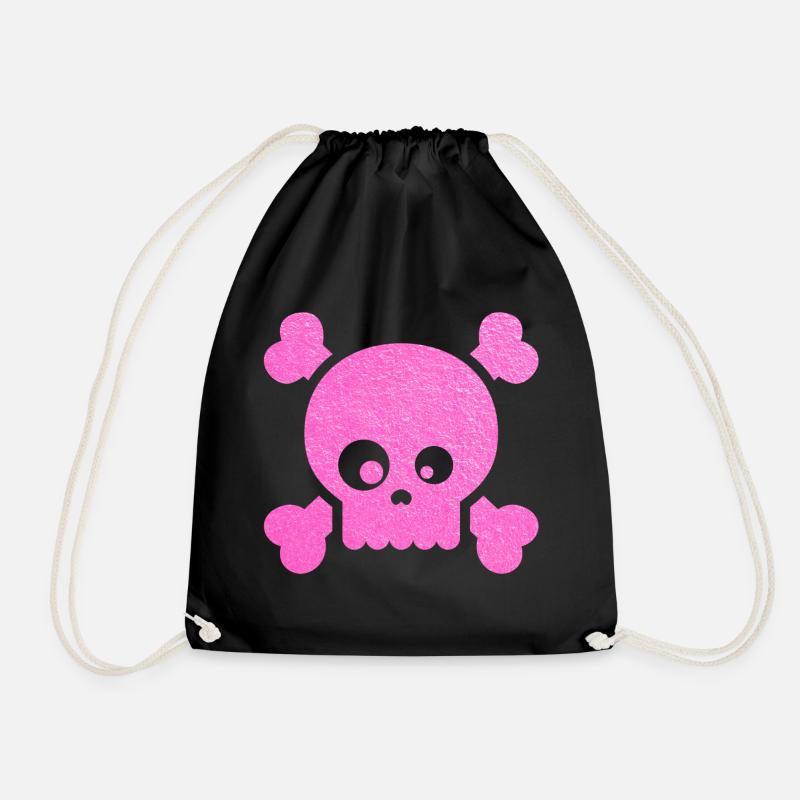 Totenkopf - Turnbeutel - Schwarz