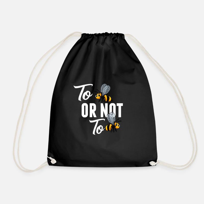 Être Be Or Not Be Or Not Bee - Sac de sport léger - noir