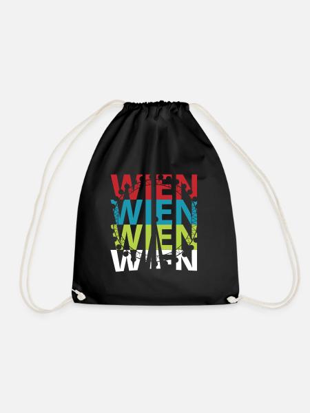 Wien - Turnbeutel - Schwarz