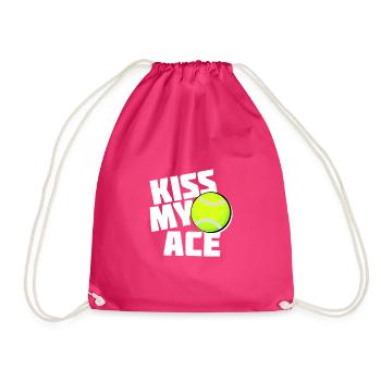 Sports - Drawstring Bag - fuchsia - Front