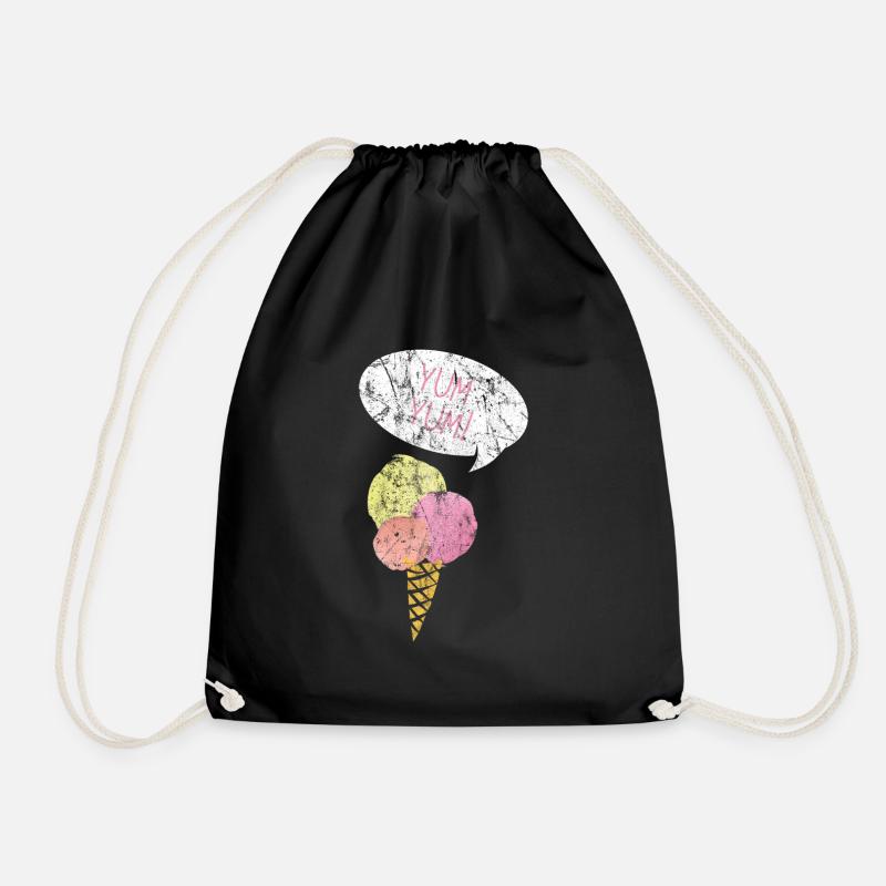 Crème glacée d’été Idée cadeau - Sac de sport léger - noir