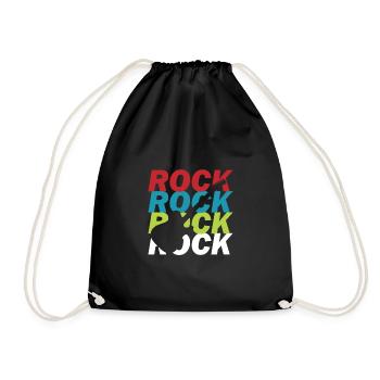 Rock and Roll - Turnbeutel - Schwarz - Vorne