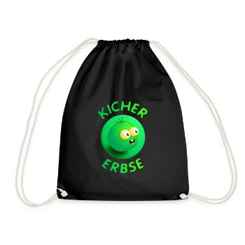 chick-pea - Drawstring Bag - black - Front