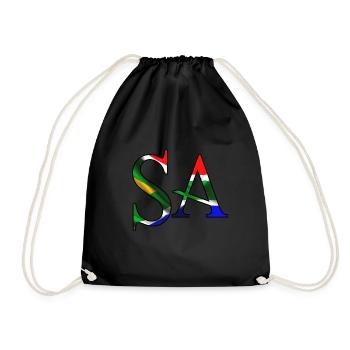Afrique du Sud SA Afrique patriotisme fierté des Africains - Sac de sport léger - noir - Devant