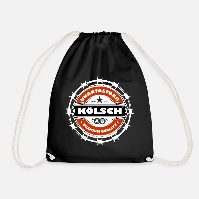 Inviolable Kölsch - Drawstring Bag - black