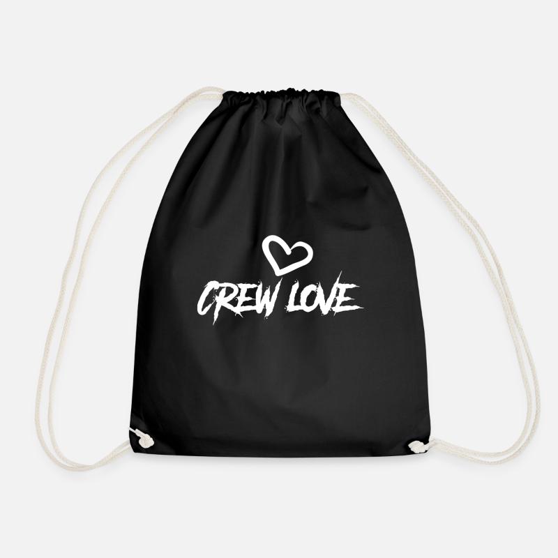 crew love - Turnbeutel - Schwarz