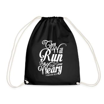 Les chrétiens ils courront don - Sac de sport léger - noir - Devant