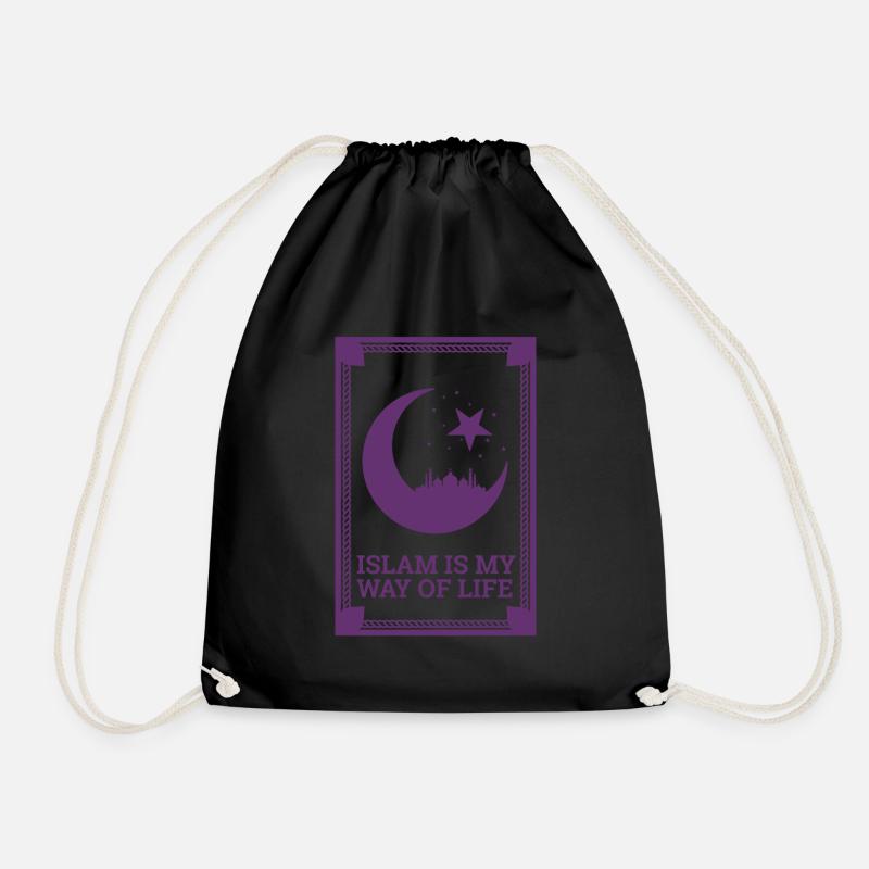 Islam Lebensweise Muslimisch Cooles Geschenk - Turnbeutel - Schwarz