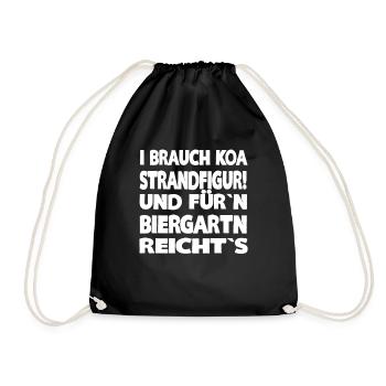 I BRAUCH KOA STRANDFIGUR - Turnbeutel - Schwarz - Vorne