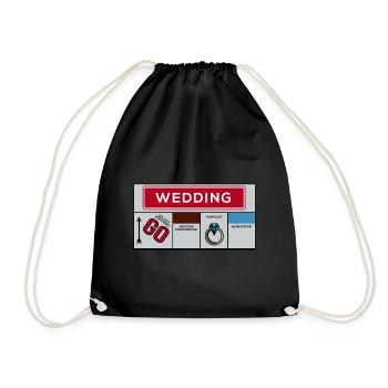 Jeu de mariage de la vie - Sac de sport léger - noir - Devant