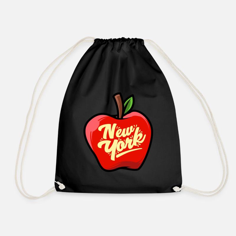 New York Big Apple Symbol Cooles Geschenk - Turnbeutel - Schwarz