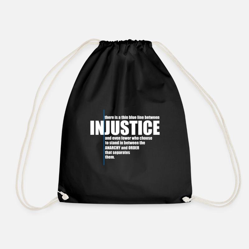 INJUSTICE! GIFT IDEA - Drawstring Bag - black