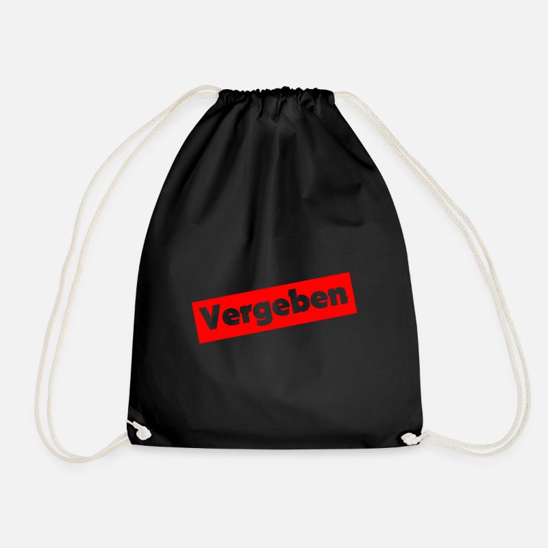 Forgive - Drawstring Bag - black