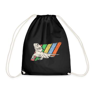 Animal de compagnie Retro - Sac de sport léger - noir - Devant