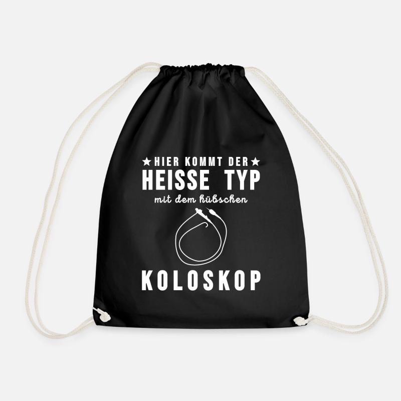 Médecin chaud type Koloskop drôles de connes cadeaux - Sac de sport léger - noir