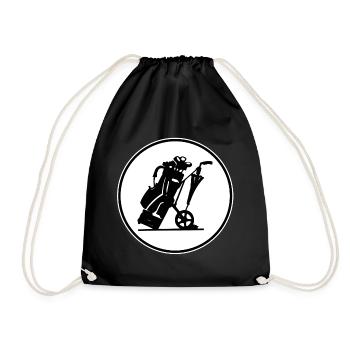 Golf club - Drawstring Bag - black - Front