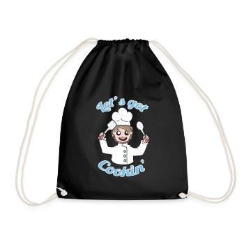 Let's cook! - Drawstring Bag - black - Front