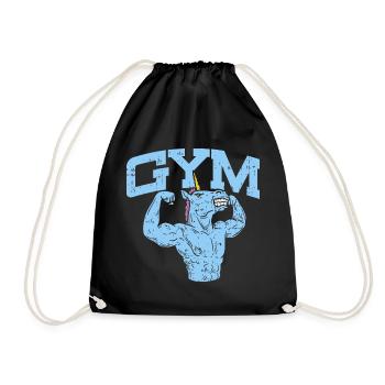GYM - Drawstring Bag - black - Front