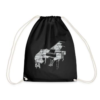 Piano Ours Piano De Musique - Sac de sport léger - noir - Devant