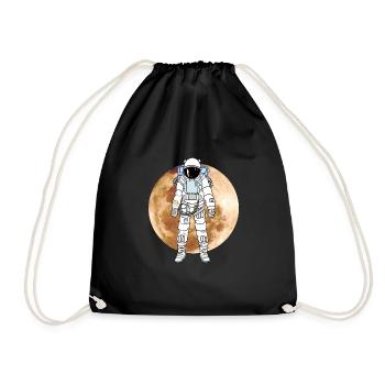Astronaut Mond Mondlandung Nasa - Turnbeutel - Schwarz - Vorne