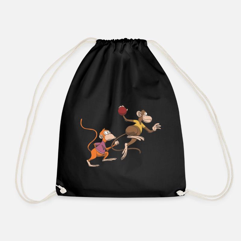 Handball Tor Wurf Geschenk Idee - Turnbeutel - Schwarz