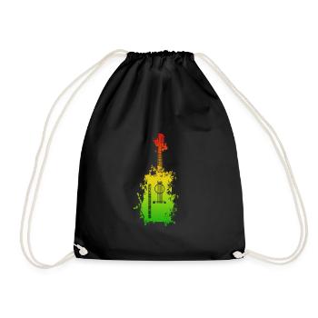 Guitare Rainbow Splatter - Sac de sport léger - noir - Devant