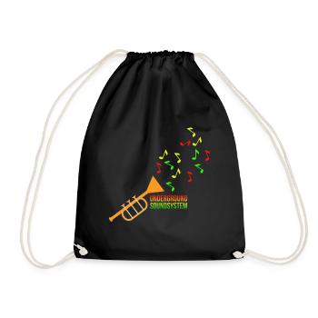 Underground Soundsystem Trumpet - Drawstring Bag - black - Front