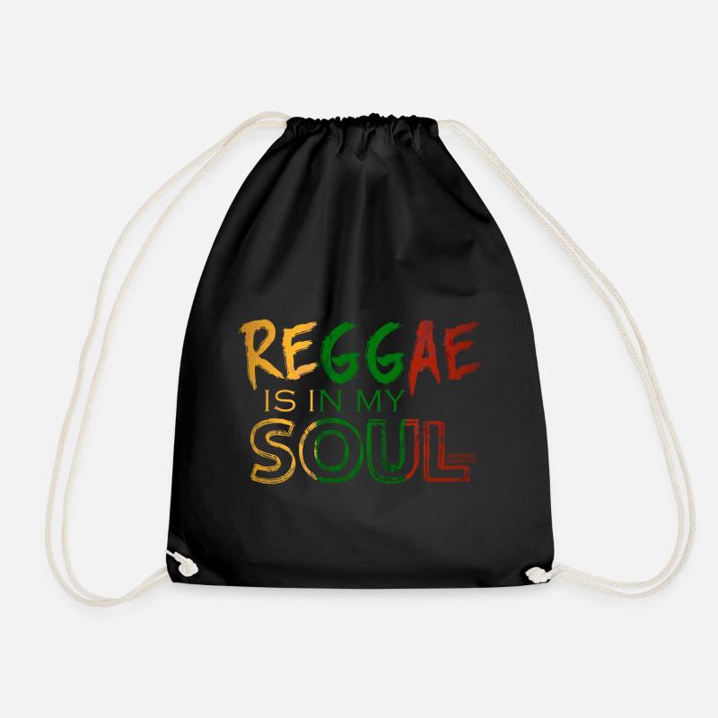Reggae Seele in bunten Farben - Turnbeutel - Schwarz