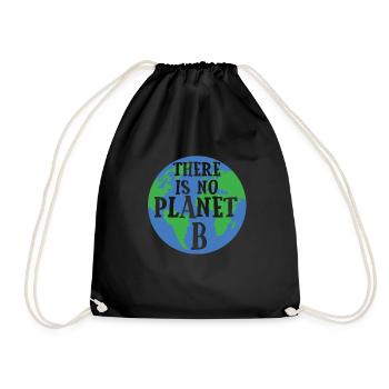 Il n’y a pas de planète B changement climatique cadeau - Sac de sport léger - noir - Devant