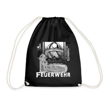 fire Department - Drawstring Bag - black - Front