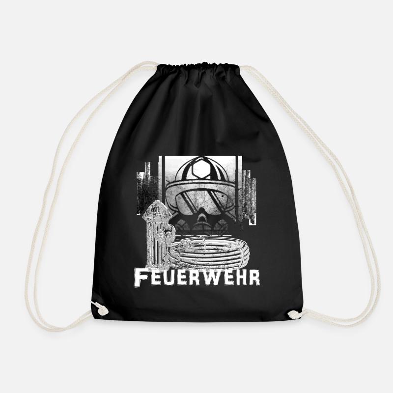 Feuerwehr - Turnbeutel - Schwarz