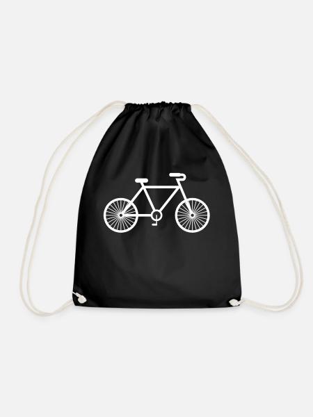 Racing bike bike racing cyclist bike France tour - Drawstring Bag - black
