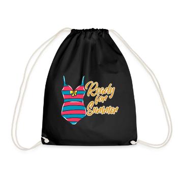 Bikini d'été - Sac de sport léger - noir - Devant