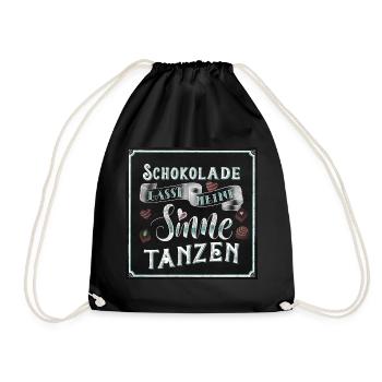 Schokolade - Turnbeutel - Schwarz - Vorne