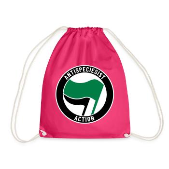 Antispeciesist Action - Turnbeutel - Fuchsia - Vorne